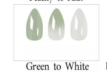 The new model wears nail warm water discoloration, light discoloration 24 pieces of European and American almond nails nude in stock