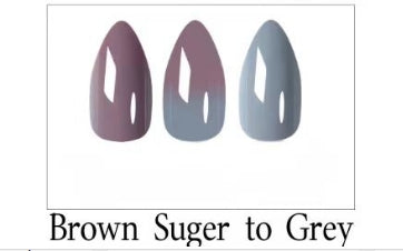 The new model wears nail warm water discoloration, light discoloration 24 pieces of European and American almond nails nude in stock