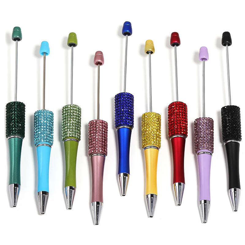 Diamond-set beaded pen,Jelly rhinestone pen