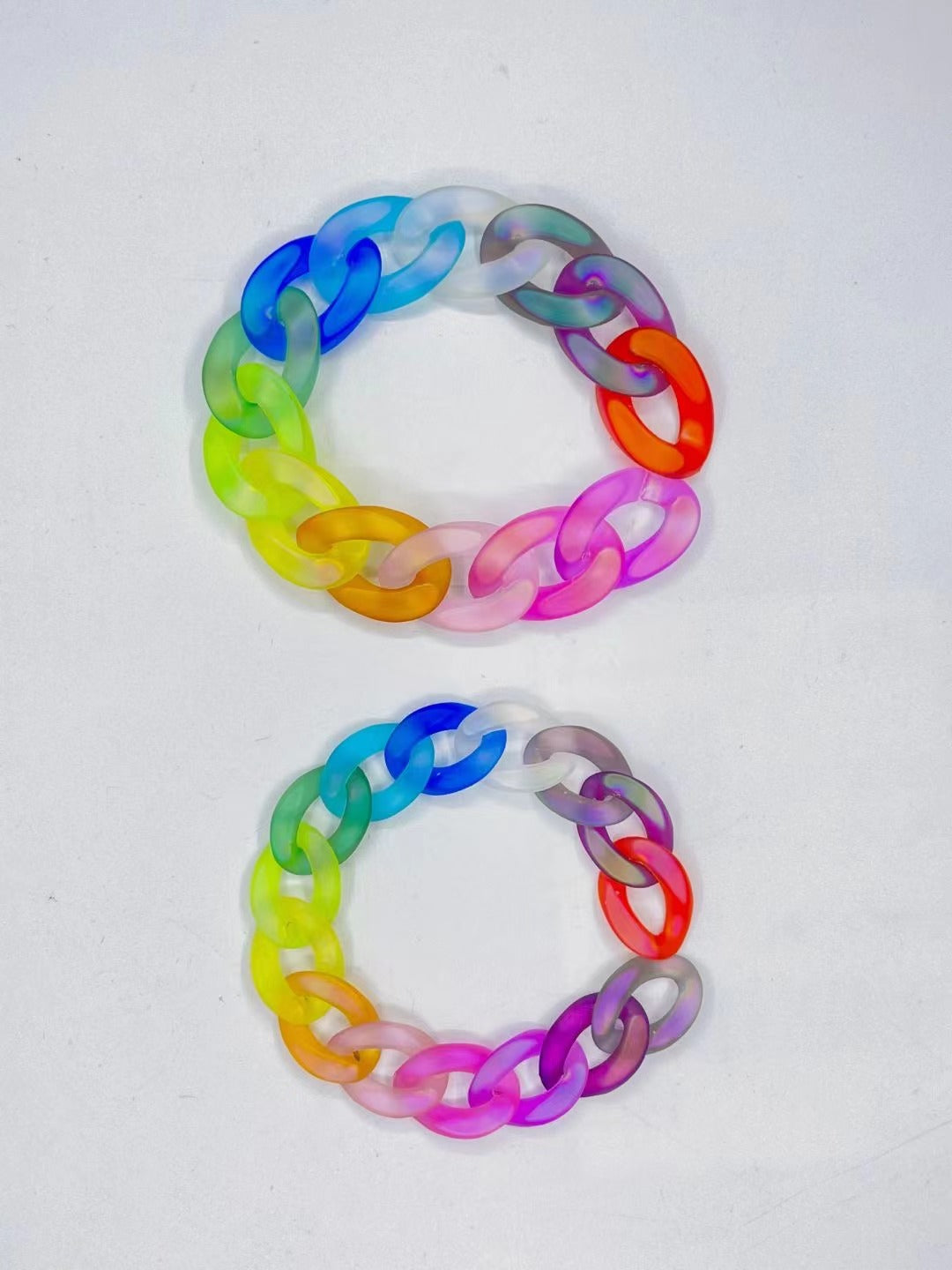 Acrylic transparent frosted chain mouth for diy