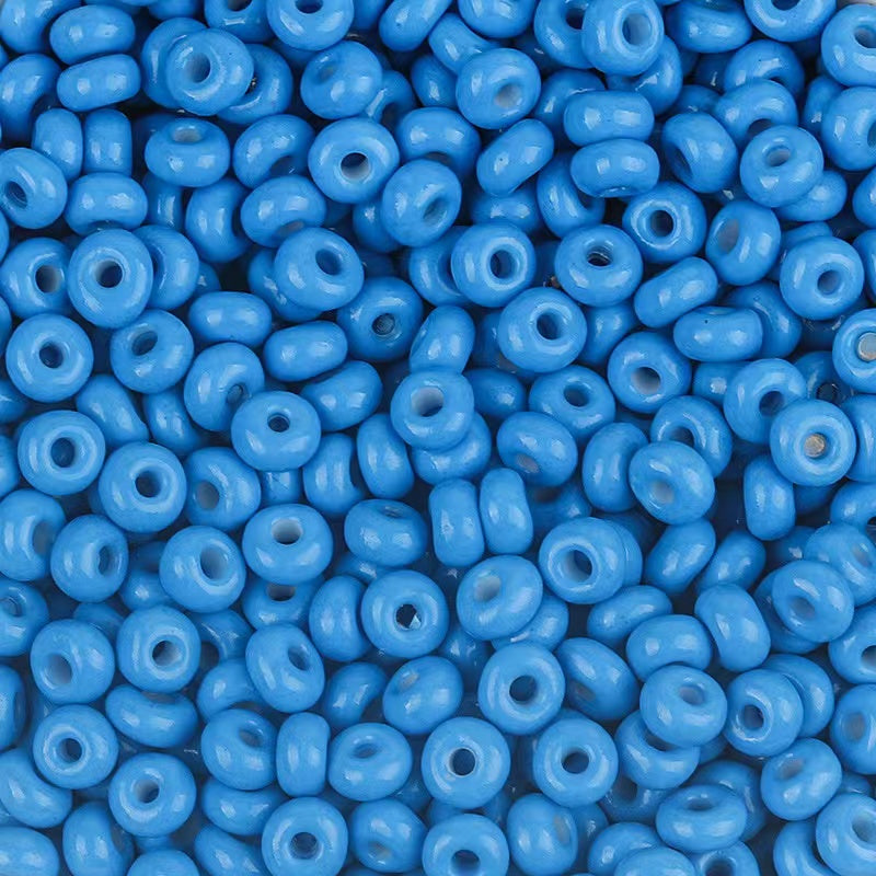 Colored wheel beads diy hand beaded perforated beads for diy