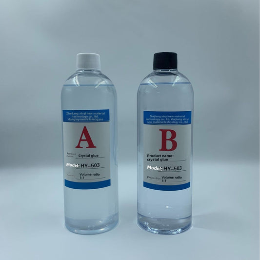 Jiaotongling Crystal Epoxy 1kg - Self-DeBubbling, Jewelry DIY AB Resin