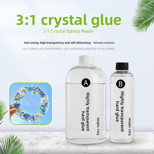 3:1 Crystal Epoxy Resin - Self-DeBubbling, Hard, Sandable, Yellowing-Resistant
