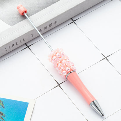 Rose and pearl beaded pen