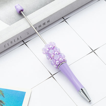 Rose and pearl beaded pen