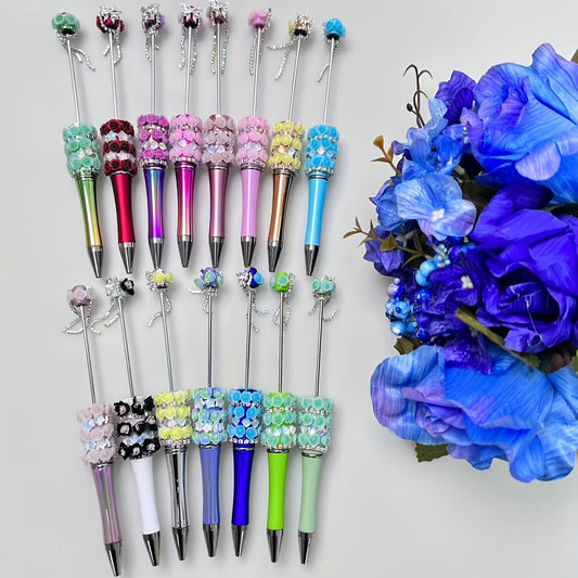 6Pcs Rhinestone Metal Ballpoint Pens Bling Pens Bulk Fancy Sparkly Crystal Diamond Pens Press Retractable Black Ink 0.7mm For Women Office Meeting Birthday Supplies Wedding Gifts