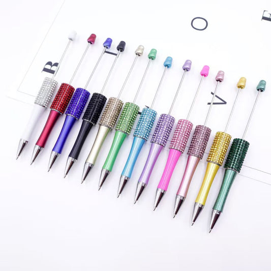 Diamond-set beaded pen,Jelly rhinestone pen