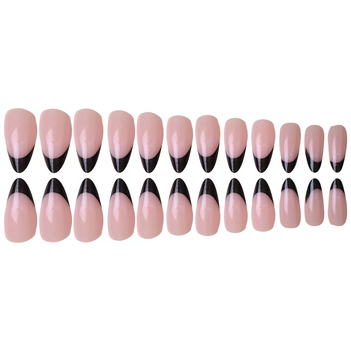 Source factory almond solid color nails, special for wear-free nails, no-engraving finished products, high-end wearable nails, re-attached nails