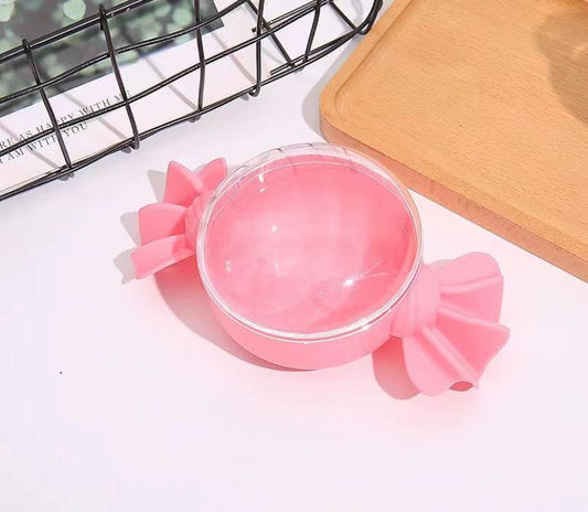 Big candy frosted bottom rubber band hair loop hair clip storage box