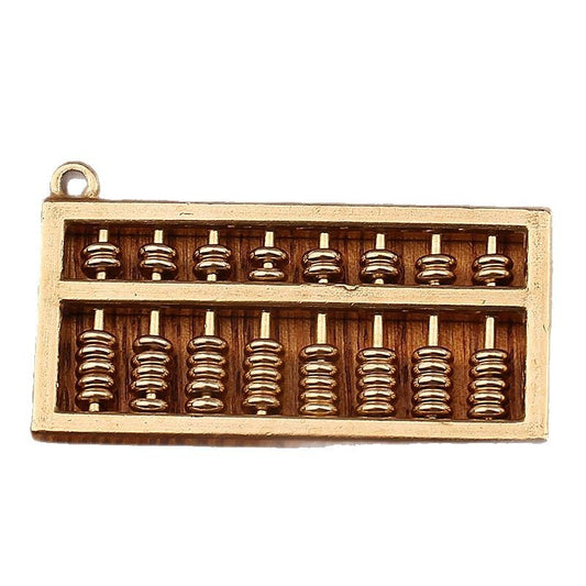 Fidget Abacus Keychain - Movable Bead Pendant for Bag/Keys, Unique Small Gift Idea