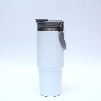 American 30oz Portable Double Drink Stainless Steel 304 Thermos Cup, Car Cup, Portable Car Ice Bomber Coffee Cup