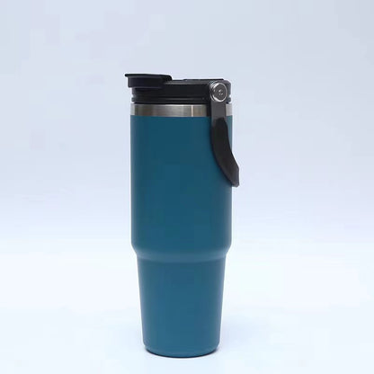 American 30oz Portable Double Drink Stainless Steel 304 Thermos Cup, Car Cup, Portable Car Ice Bomber Coffee Cup