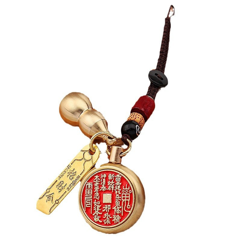 Shan Gui Amulet Keychain - Lucky Brass Talisman