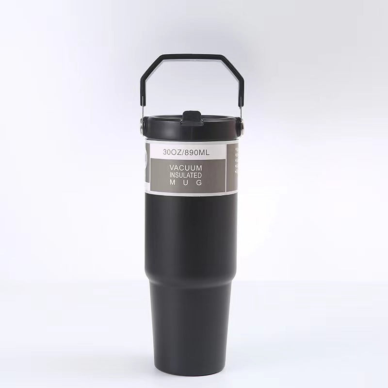 American 30oz Portable Double Drink Stainless Steel 304 Thermos Cup, Car Cup, Portable Car Ice Bomber Coffee Cup