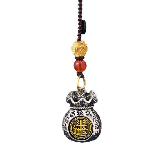Chinese Zodiac Money Keychain - Spinning Fortune Bag for Wealth