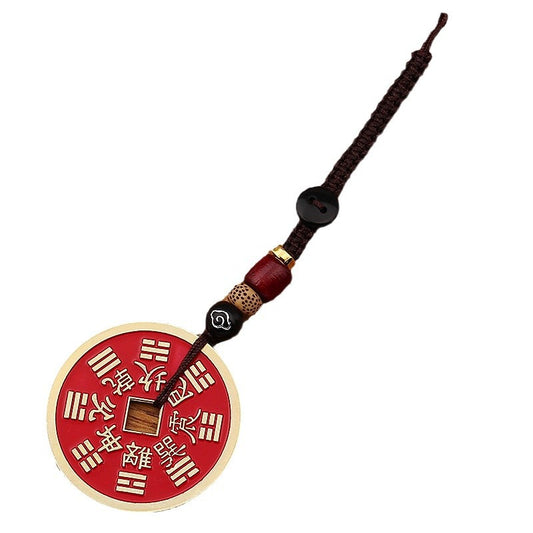 Shan Gui Talisman Pendant - Ancient Coin Amulet Keychain for Protection