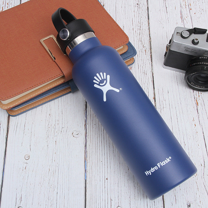 Hydro Flask Stainless Steel Standard Mouth Water Bottle with Flex Cap and Double-Wall Vacuum Insulation