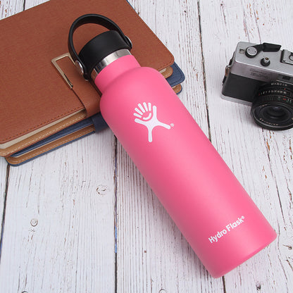 Hydro Flask Stainless Steel Standard Mouth Water Bottle with Flex Cap and Double-Wall Vacuum Insulation