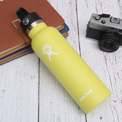 Hydro Flask Stainless Steel Standard Mouth Water Bottle with Flex Cap and Double-Wall Vacuum Insulation