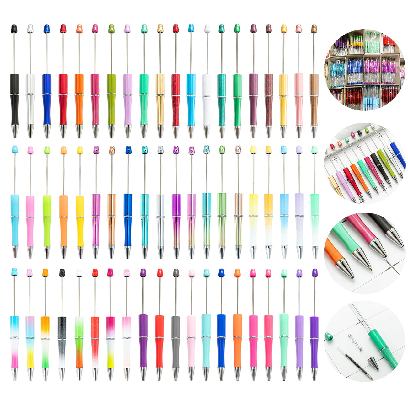 Wholesale Beadable Pens DIY for Beaded Plastic Pen