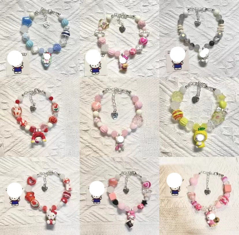 Lydia fans Market Wholesale Colorful resin acrylic Charms and beads,Sanrio Charms