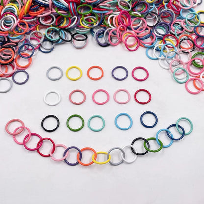 Round keychain for diy Diy jewelry accessories, bracelet necklace handmade materials.1mm thick and 10mm diameter