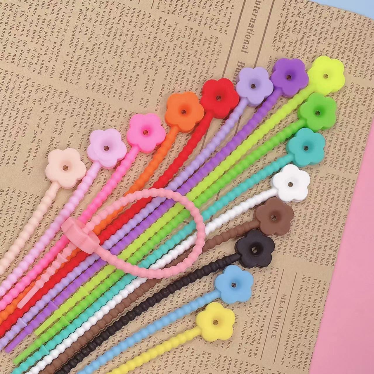 Silicone rope for diy Silicone handmade accessories, thread trimmer and tie strap