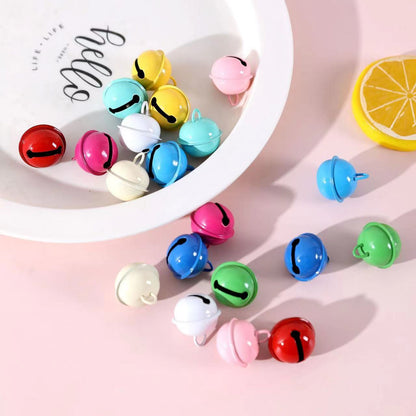 Diy little bell Candy color baking paint metal bell, key chain color creative pendant