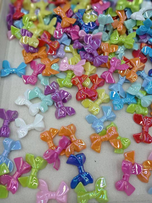 Acrylic Bow for diy.Acrylic plastic colored bow headwear hairpin patch, can be used for diy.