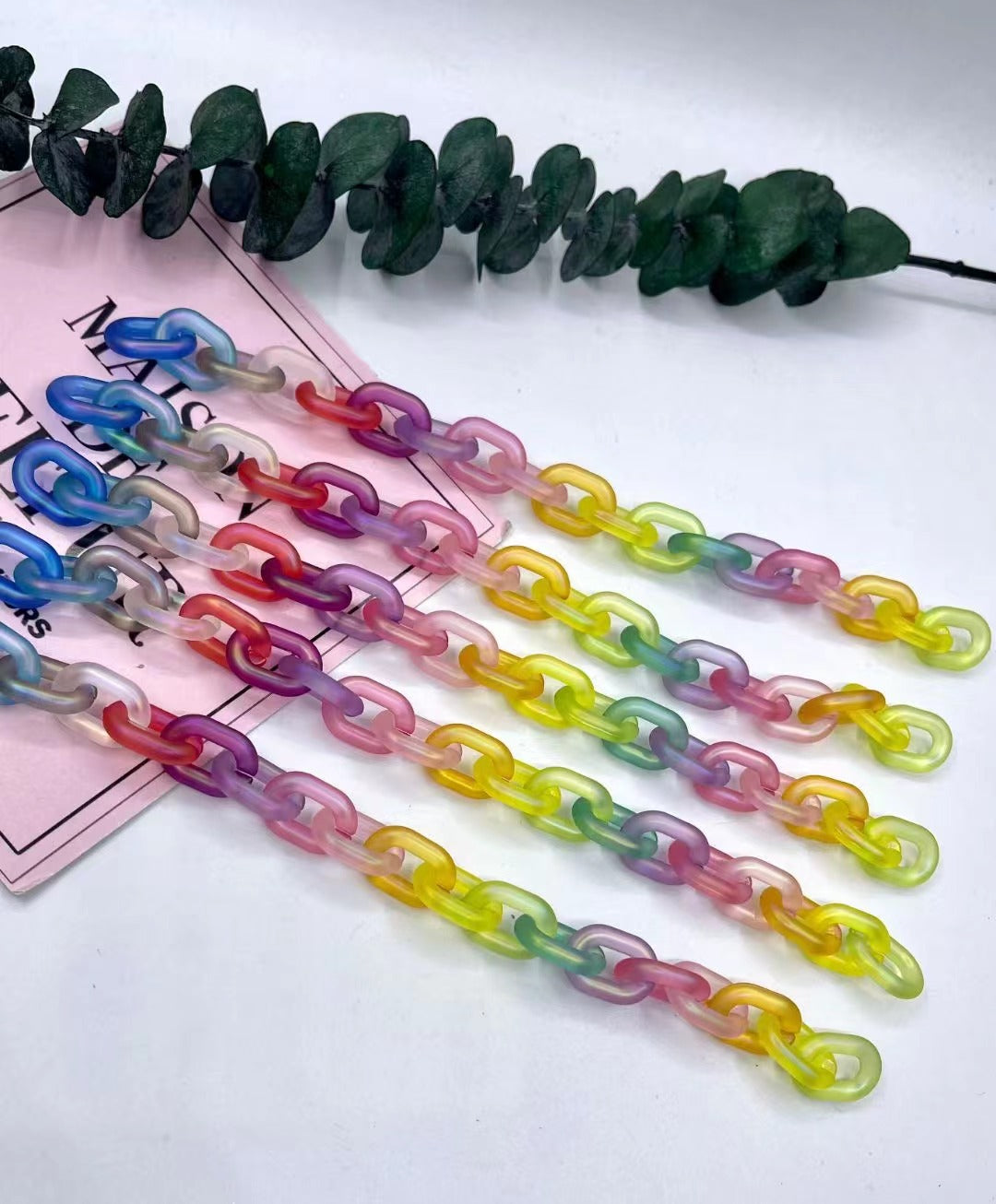 Acrylic plastic transparent open loop chain buckle for diy – Lady's Choice